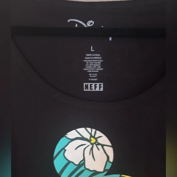 Mickey Mouse Neff Black Tank Top Large NWOT - Picture 4 of 5